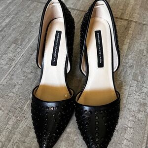 French Connection Forever Black Studded Women's Shoes-NEW!!!!
